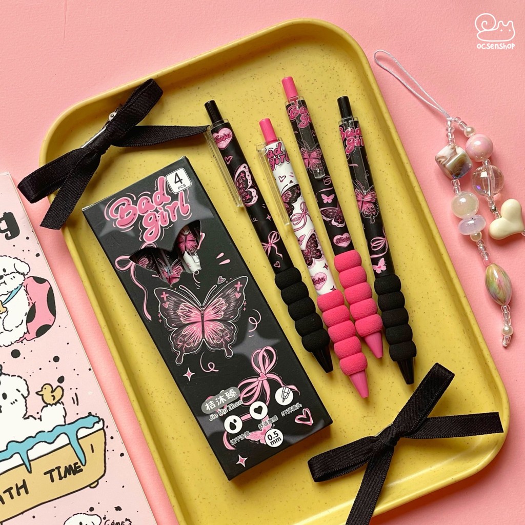 Set bút bi Bad girl (4pcs)