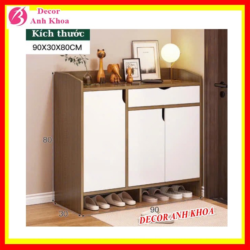 [SỊN] Tủ đựng giày gỗ nhiều ngăn ANHKHOA, kệ để giầy dép thông minh, gỗ mdf thiết kế hiện đại