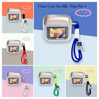 Cho JBL Tour Pro 3 Vỏ Tai Nghe TPU Trong Suốt Tai Nghe Vỏ Bảo Vệ Vỏ Mềm Bảo Vệ Tai Nghe Dây Nylon Tai Nghe Nhét Tai Bút Vệ Sinh
