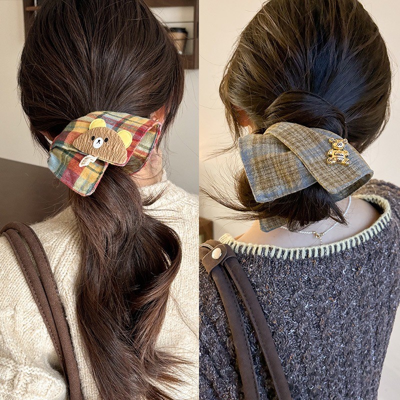 【Scrunchies 】Dây Buộc Tóc Vuông To Phồng Đẹp Thời Trang Hàn Quốc Cho Nữ - Phụ Kiện Tóc