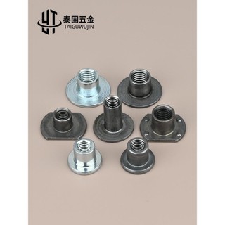 Đai ốc hàn loại T, đai ốc tròn dày mạ kẽm, đai ốc sắt tấm lạnh M4M5M6M8M10M12 C3TR