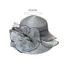 Mya Nữ Bowler Mũ Fascinator Bãi Biển Mùa Hè Organza Mũ Hoa Rộng Viền