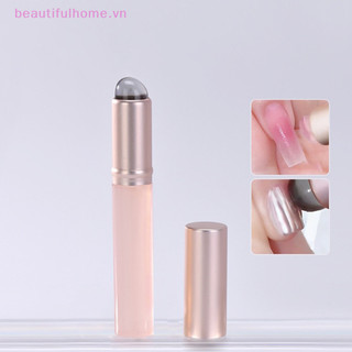 [Beautifulhome] Nail Art Silicone Applicator Stick Chrome Pigment Dust Applicator Gradient Shading Pen Easy Silicone Nail Brushes Tool [beauty]