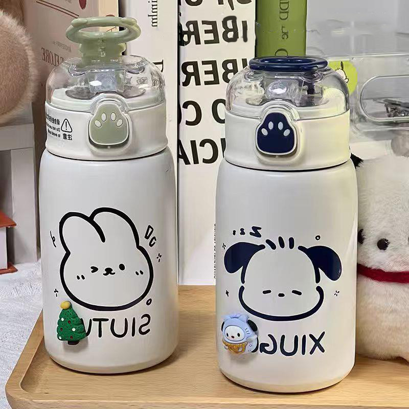 400ml Bình Nước Giữ Nhiệ Thiết kế chân gấu dễ thương,bình nước giữ nhiệt cute,Bằng Thép Không Gỉ chai nước 304