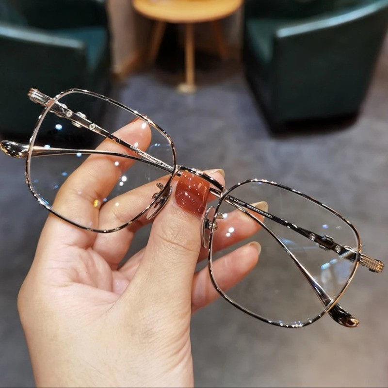 Kính cận thị thời trang -0.5 -1.0 -1.5 -2.0 -2.5 -3.0 -3.5 -4.0 -4.5 -5.0 -5.5 -6.0 độ dành cho nam và nữ với tròng kính có thể tháo rời kính chống ánh sáng xanh 540
