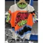 * * * * Chất lượng cao * * Saint Micheal force graffiti l / s tee Retro Racing Style graffiti Áo thun ngắn tay