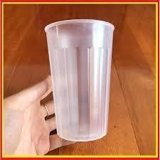 Combo 10 Cốc sọc đại nhựa Việt Nhật  Cốc nhựa trong suốt 6216