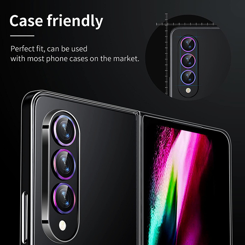 Samsung ZFlip6 ZFold6 ZFlip5 ZFold5 Định Vị Kim Loại Sang Trọng Mắt Đại Bàng Ống Kính Máy Ảnh Kính Cường Lực Cho Samsung Galaxy Z Flip6 Fold6 Flip5 Fold5 Bảo Vệ Ống Kính Điện Thoại Chống Sốc