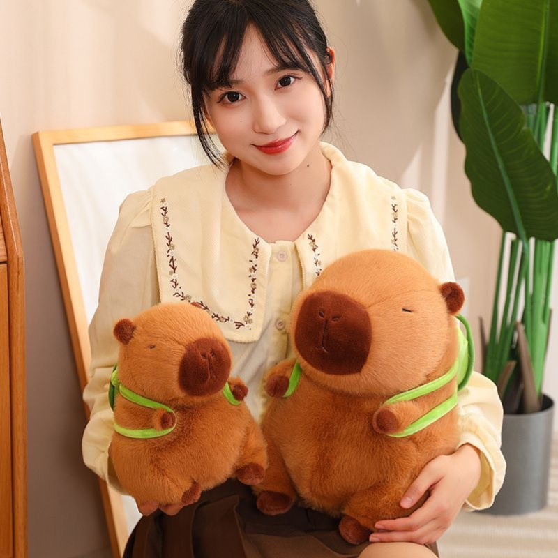 35/45 Cm Capybara Cùng Phong Cách Ngồi Búp Bê Capybara Xấu Xí Dễ Thương Vui Ba Lô Búp Bê Capybara