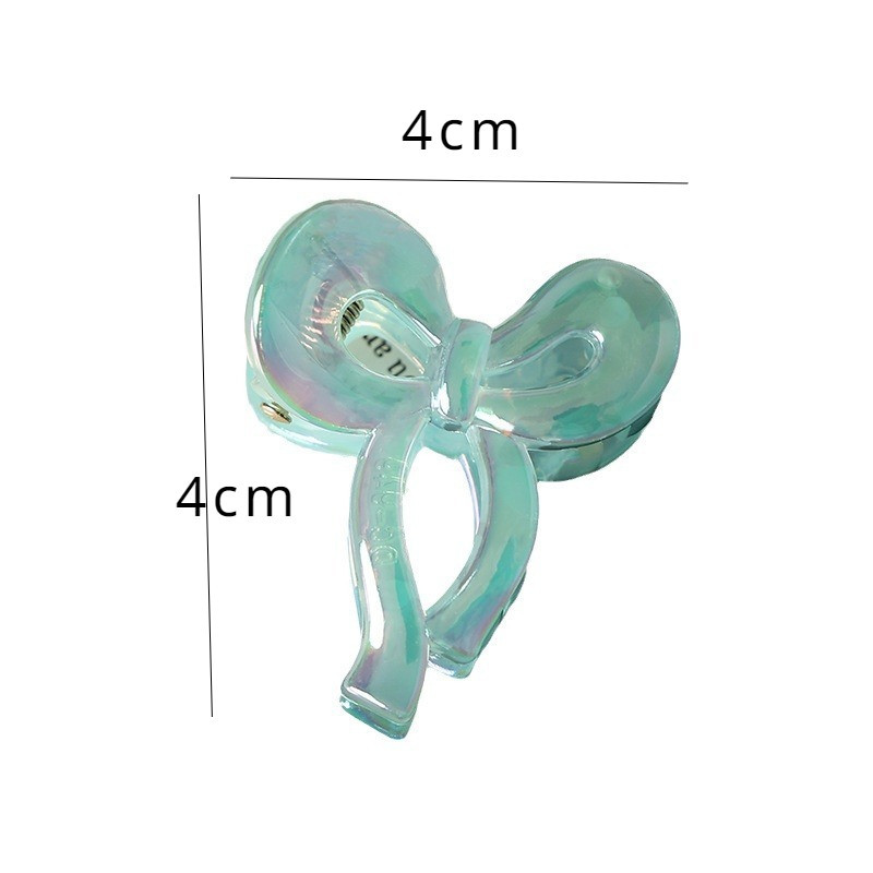 [Yunyuan] Kẹp tóc nơ nhỏ mạ điện màu AB Phụ kiện tóc ngọt ngào Chất liệu gương công chúa dễ thương Đầu lấy kẹp nhỏ