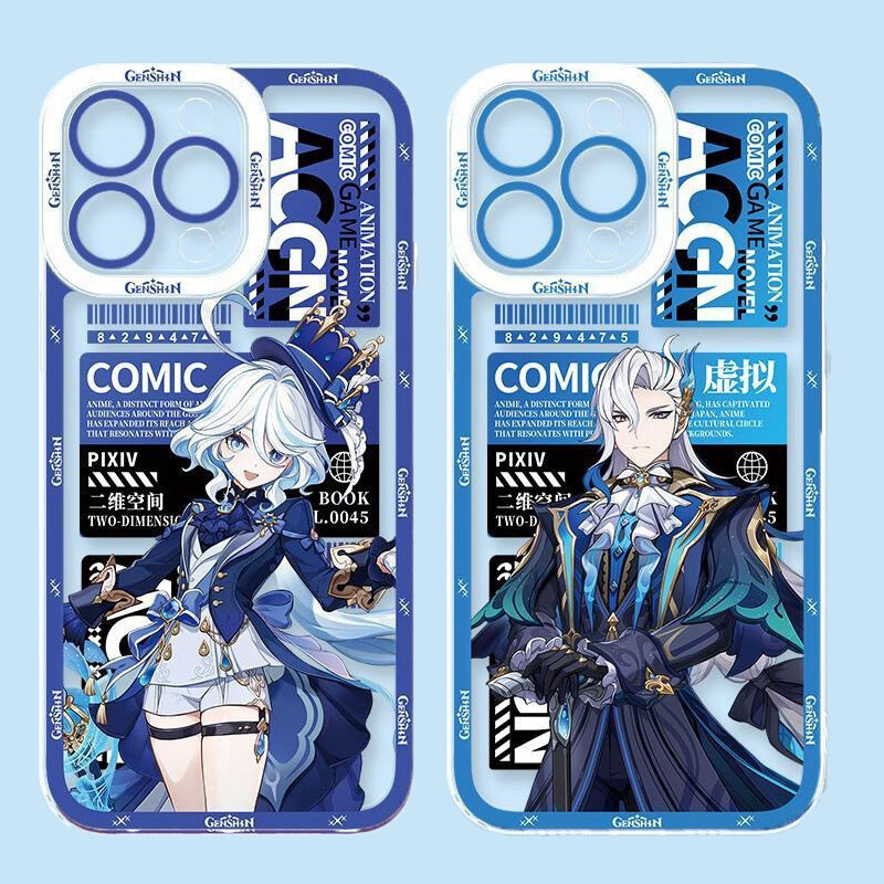 Ốp điện thoại mềm Genshin Impact Wanderer Kaedehara Raiden Neuvillette Hu Tao Furina cho OPPO A9 A31 A17 A38 A18 A54 A53 A55 A58 A57 A35 A15S A16 A36 A76 A96 A33 A95 A94 A54S