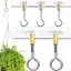 YUUKII 1 Cái Giá Treo Chậu Hoa Cây, Móc Trần Treo Tường Hạng Nặng, Dụng Cụ Bảo Quản Bền Đẹp Không Đục Lỗ Mạnh Mẽ Liền Mạch Móc Trong Suốt