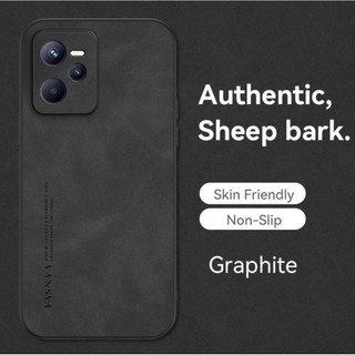 Ốp lưng Realme c35 Realmec35 	Rmx3511 Vỏ chống rơi và hấp thụ sốc làm bằng da cừu chất lượng cao và vỏ cứng thân thiện với da