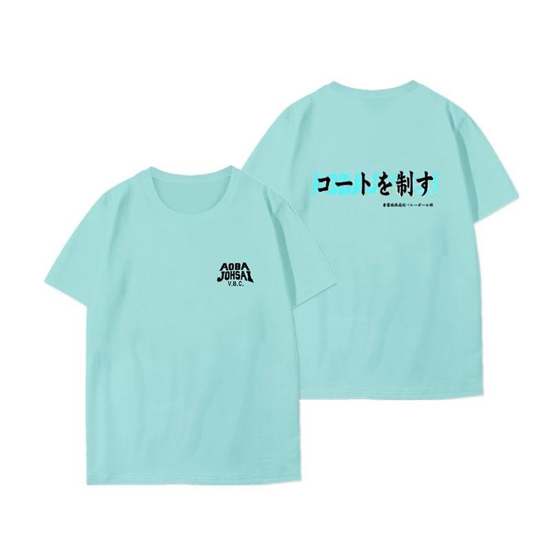Yg Haikyuu Aoba Johsai Trường Trung Học Oikawa Tooru Cosplay Vải 3D Mùa Hè Áo Thun Anime Tay Ngắn