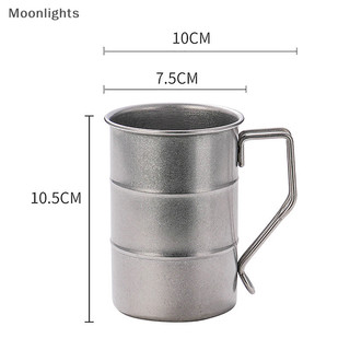 Moonlights Retro Cũ Cà Phê Cốc Nước Phong Cách Công Nghiệp Cốc Dầu Cắm Trại Ngoài Trời Dã Ngoại Bia Cốc Uống Đồ Dùng Thép Không Gỉ EN