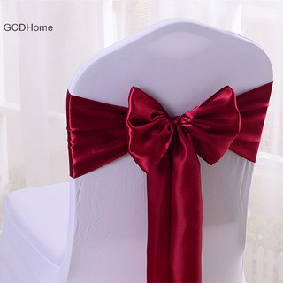 Gcdhome Nhiều Màu Sắc Sa Sash Ghế Cưới Nơ Chất Lượng Cao Cho Ghế Có Sash Sinh Nhật Khách Sạn Thể Hiện Trang Trí Bán Buôn HOT
