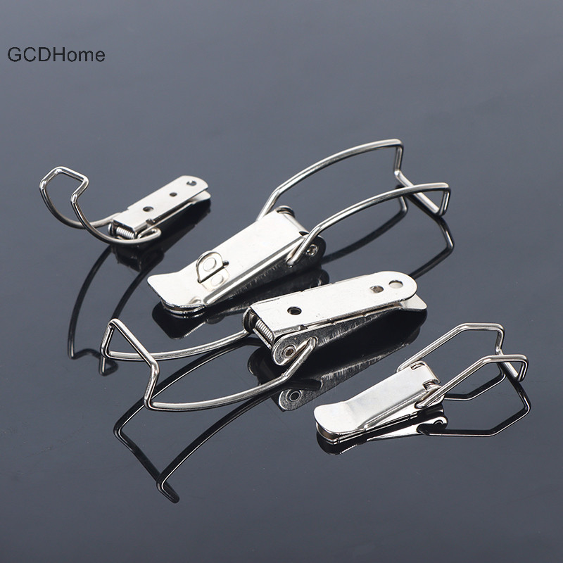 Gcdhome Chốt Khóa Hộp Kim Loại Dài Bản Lề Phần Cứng Nội Thất Phụ Kiện HOT