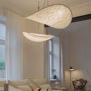 AIMI Nhật Bản Lụa Đèn Chùm Wabi-sabi Phong Cách Phòng Khách Phòng Ngủ Đèn Retro Ăn Treo Thanh Cafe Đèn Trang Trí