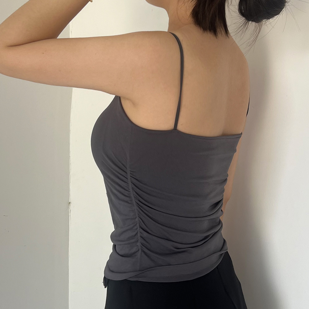 Áo Tank gợi cảm mùa hè - Áo màu trơn đơn giản - Cotton, Wirefree, Skinny Tank Top - Áo hai dây dây đeo nữ - Áo Crop Top không tay cơ bản