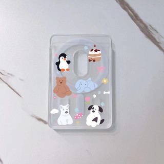 Ví điện thoại hoạt hình chống sốc trong suốt đáng yêu Thích hợp cho Iphone 15 14 13 12 Ví đựng thẻ điện thoại
