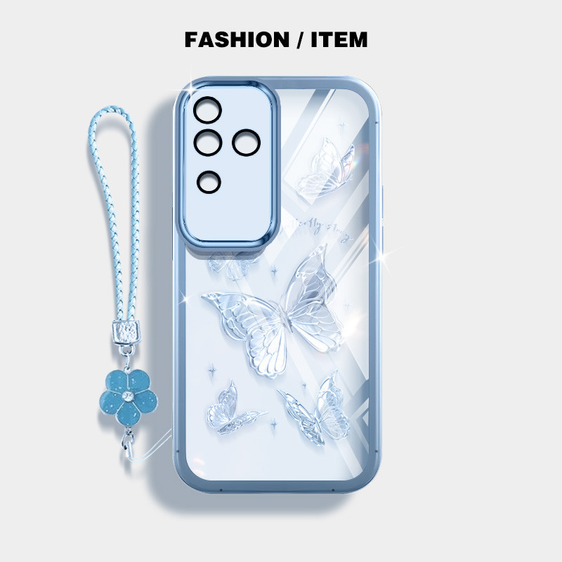 Ốp Điện Thoại YBD INS Style Cho Vivo V40 Pro S18 Pro V30 Pro V30E Vỏ Bướm Niche Được Trang Bị Bảo Vệ Ống Kính