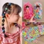 ESSENCEH 100 chiếc Băng đô đàn hồi cao, Dây buộc tóc ngón tay màu nâu đen Bộ băng đô trẻ em, Thời trang Hàn Quốc Dễ thương MIni Không gây hại Vòng tóc Phụ kiện tóc cho bé gái