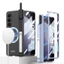 Dành Cho Samsung Galaxy Z Fold 5 Ốp Lưng Sạc Không Dây Từ Tính Mờ Bản Lề Bút Chân Đế Có Vỏ Phim Cường Lực