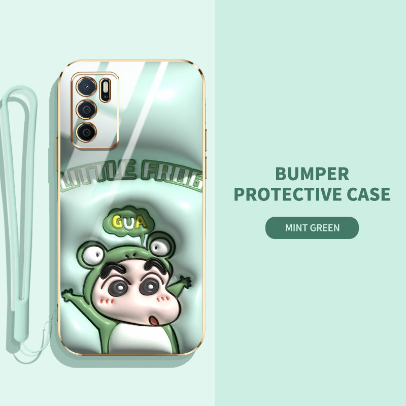 Ốp Điện Thoại Hiệu Ứng Hình Ảnh YBD 3D Cho OPPO Reno 12 Pro Reno 12F Realme C65 4G A3 Pro (Ấn Độ) Hoạt Hình Dễ Thương Thỏ Khủng Long Họa Tiết Silicon Mềm TPU Bảo Vệ