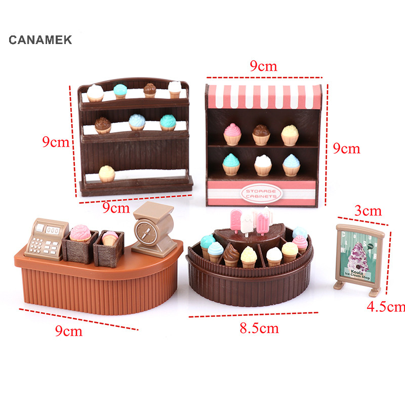 Calamek 1: 12 Nhà Búp Bê Thu Nhỏ Đồ Nội Thất Búp Bê Đồ Gia Đình Bé Gái DIY Chơi CSF Đồ Chơi