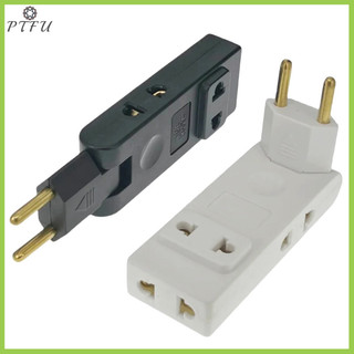 Ptfu 4 Trong 1 Ổ Cắm Tường Mở Rộng EU Ổ Cắm Điện 180 Độ Cắm Adapter Du Lịch Aadapter Di Động Bộ Chuyển Đổi Nguồn Mới