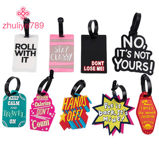 < zhuliye789 > 1 Phụ Kiện Du Lịch Hành Lý Thẻ Du Lịch Silica Gel Vali Nhãn Tên ID Địa Chỉ Thẻ Hành Lý Thẻ Lên Máy Bay Nhãn Di Động