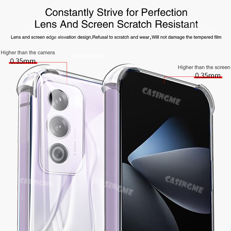Oppo A3 Pro 5G 2024 Trong Suốt Túi Khí Trong Suốt Cho Oppo A3 Pro A3Pro 3A OppoA3Pro 5G 4G 2024 Ốp Lưng Silicon Chống Sốc Ốp lưng Mềm