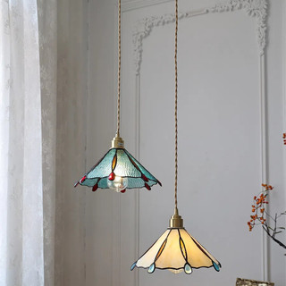AIMI NHÀ ĂN PHÒNG KHÁCH NHÀ BẾP TREO ĐÈN THỦY TINH MÀU LAMPSHADE LIGHT BAR CAFE TRANG TRÍ TRẦN ĐÈN CHÙM