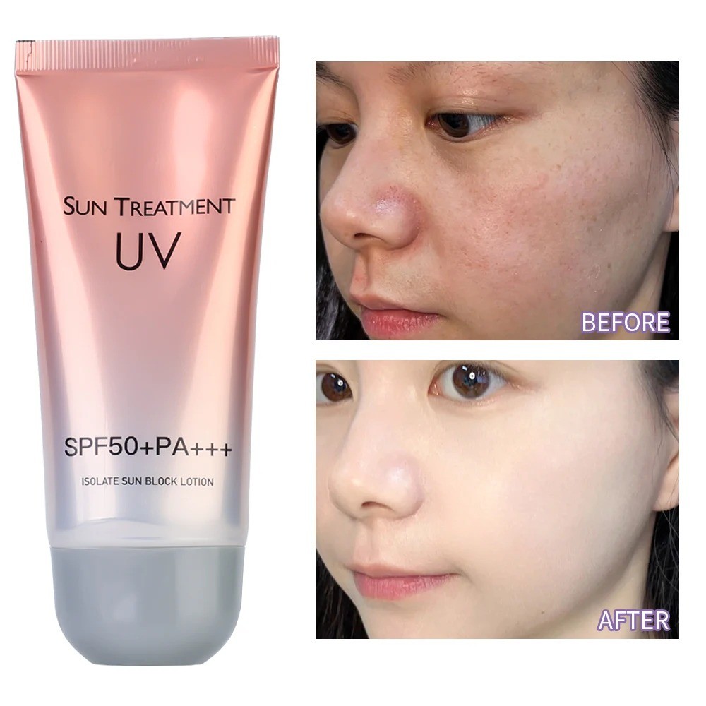 Kem Chống Nắng Lâu Dài Kem Bảo Vệ Mặt Chống Nắng SPF50 + Kem Dưỡng Ẩm Mặt Làm Trắng Da