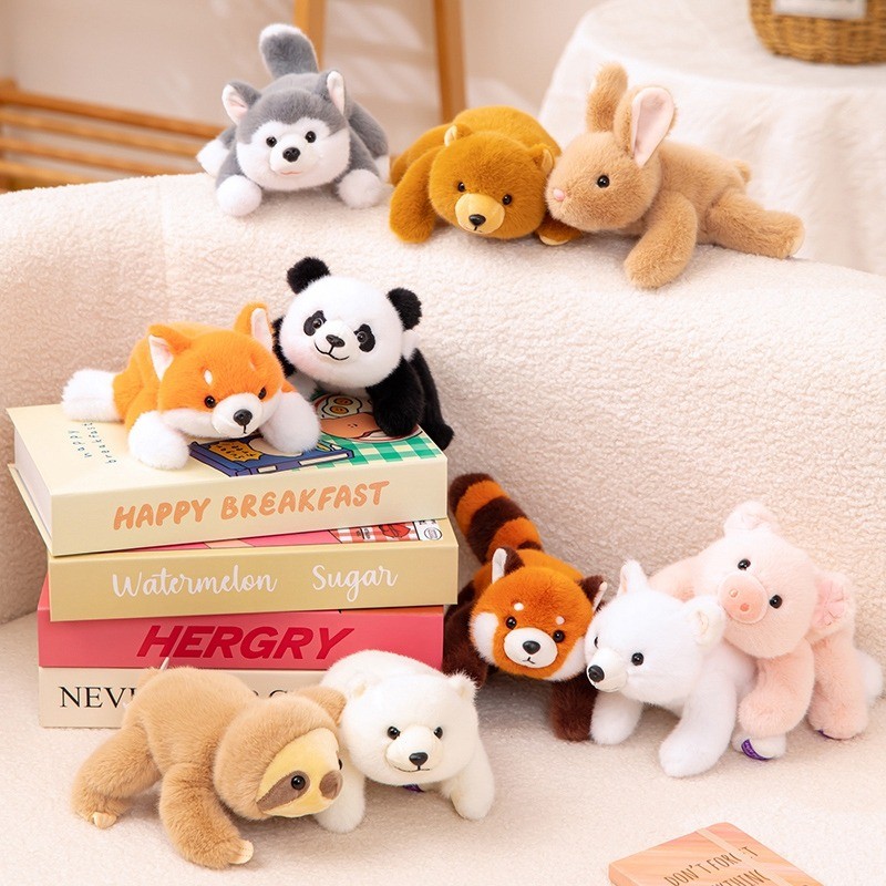 Kawaii Động Vật Sang Trọng Đồ Chơi Thỏ Dễ Thương Husky Plushie Búp Bê Vui Nhộn Raccoon Sloth Đồ Chơi Nhồi Bông Để Bàn Trang Trí Búp Bê Mềm Mại Cho Bé Đồ Chơi Làm Dịu Trẻ Em Quà Tặng Sinh Nhật Đổi Quà Tặng COD