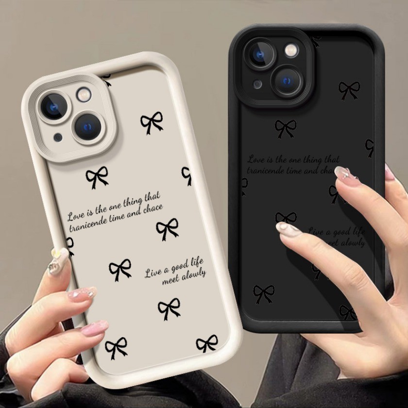 Ốp Điện Thoại Họa Tiết Nơ Dễ Thương Graffiti Cho Samsung A15 A21S A22 A23 A24 A25 A31 A32 A33 A34 Mắt Thiên Thần Vỏ Mềm Chống Sốc