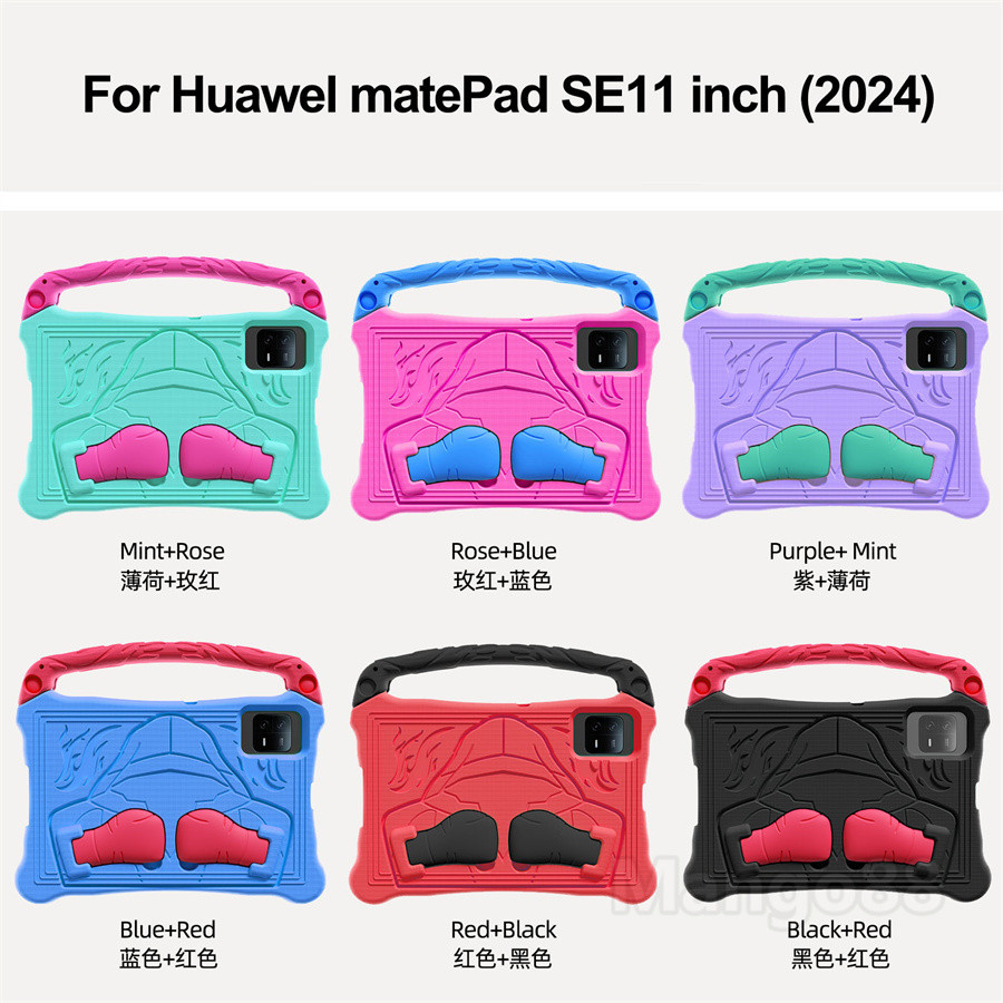 Ốp Lưng Cho Huawei MatePad SE 11inch 2024 An Toàn EVA Trẻ Em An Toàn Đứng Trẻ Em Chất Liệu Bọt EVA Vỏ Bảo Vệ Cầm Tay Chống Sốc Di Động