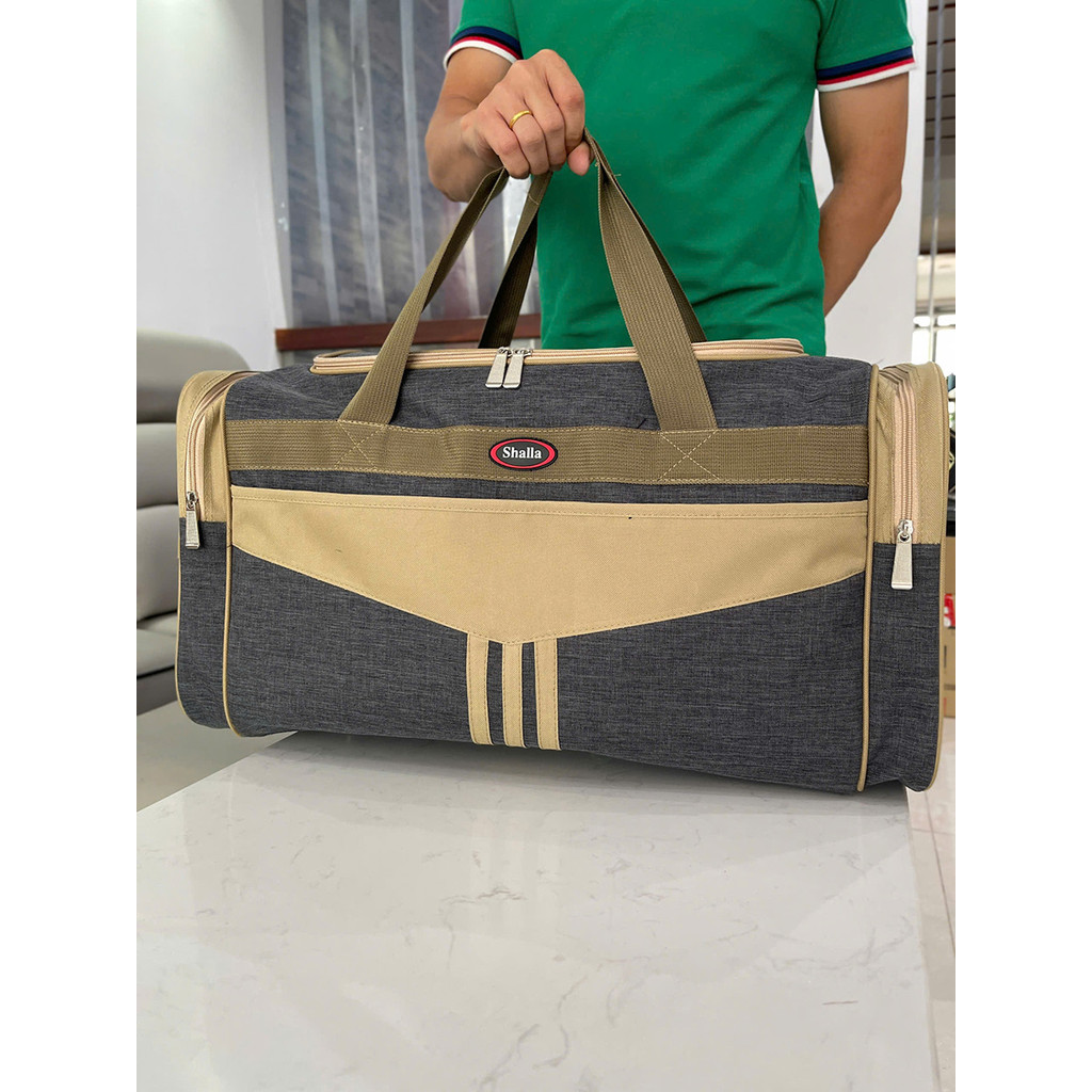 Túi du lịch unisex size to Big-Oxford Góc nhọn Shalla-Men Drumb nhiều ngăn tiện ích [AUTH-CHỌN MÀU]