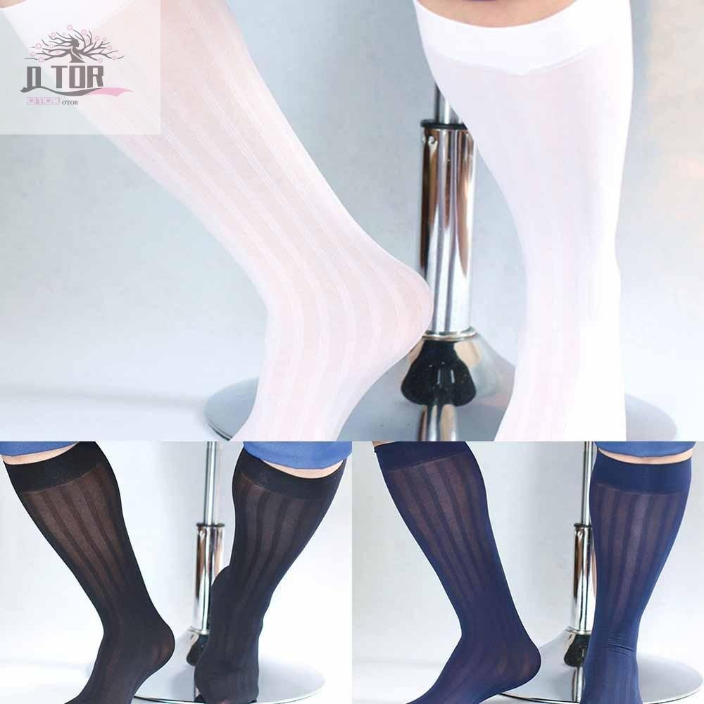 Tất Nam Siêu Mỏng Kinh Doanh Thoáng Khí Quý Ông Chiều Dài Đầu Gối Giữa Chiều Dài