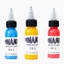 Mực xăm BORAGETE, 30ML Màu thực hành hình xăm màu vàng đỏ, Trắng sáng màu xanh cơ thể nghệ thuật xăm mực sắc tố Đồ dùng hình xăm