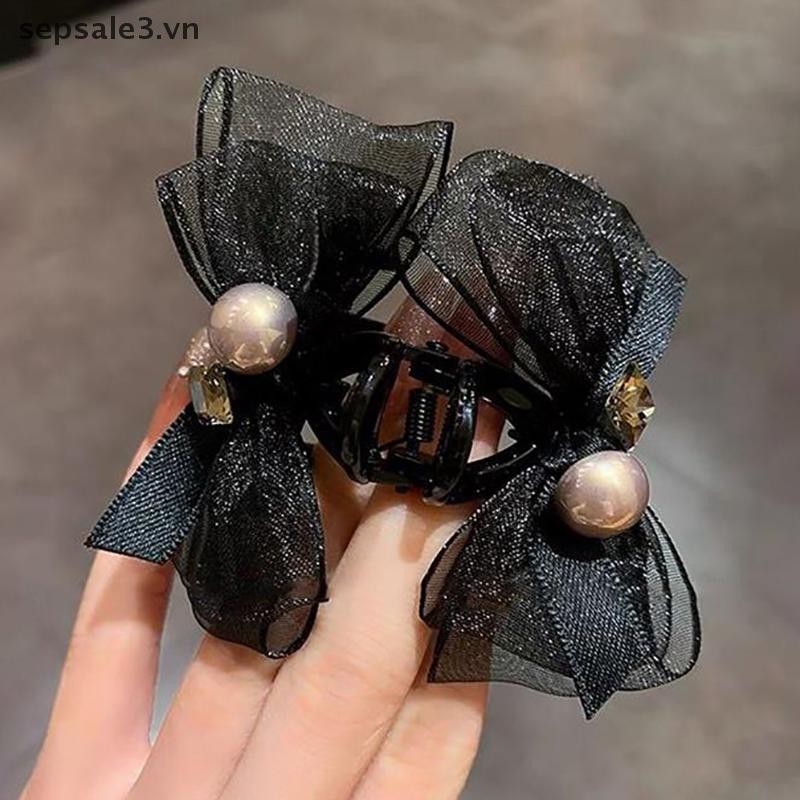 # Sepsale # Kẹp Tóc Nơ Thanh Lịch Dành Cho Nữ Bé Gái Nơ Ngọt Ngào Barrettes Thời Trang Móng Vuốt Tóc Nhỏ Đa Năng Phụ Kiện Tóc Quà Tặng.