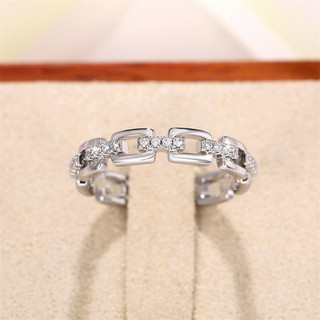 Nhẫn Zircon Bạc S925 Trang Sức Thời Trang Đơn Giản Quà Tặng Nữ