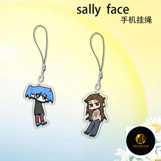 Sally Face Điện Thoại Di Động Dây Xích Cho Quần Móc Khóa Người Móc Khóa Túi Nữ Móc Khóa Cặp Đôi Móc Khóa Mặt Dây