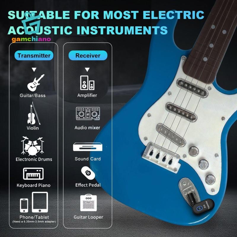 2 Miếng Đàn Guitar Không Dây Đàn Guitar Cho Trống Điện Tử Hệ Thống Đàn Guitar Không Dây Bàn Phím Piano