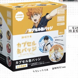 Haikyuu!! Bộ huy hiệu hộp mù 75mm – Chân sưu tập đầy màu sắc cho Itabag & Display