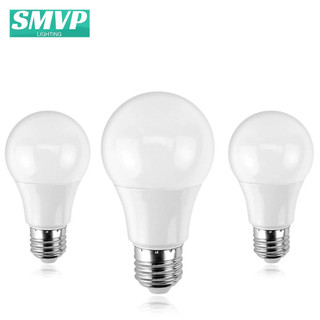 Bóng đèn tròn SMVP LED E27 Bóng đèn sáng tiết kiệm năng lượng Bền và giá cả phải chăng 220V Ánh sáng ấm / trắng 3W5W7W9W12W15W18W
