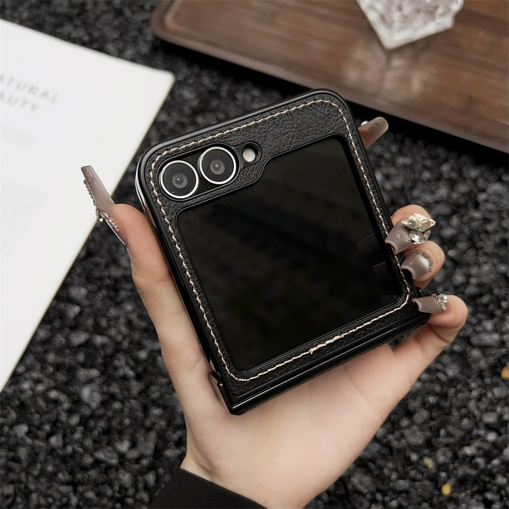 Ốp điện thoại bảo vệ bản lề chống sốc cho Samsung Galaxy Z Flip 6 5 4 Flip6 Flip5 Flip4 Flip3 Bao da bảo vệ