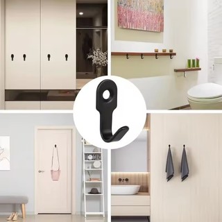 10 / 20 / 30 Bộ Móc Mini Hình Chữ J Có Vít - Móc Treo Tường Bằng Thép Không Gỉ Nhà Bếp Phòng Tắm Tổ Chức