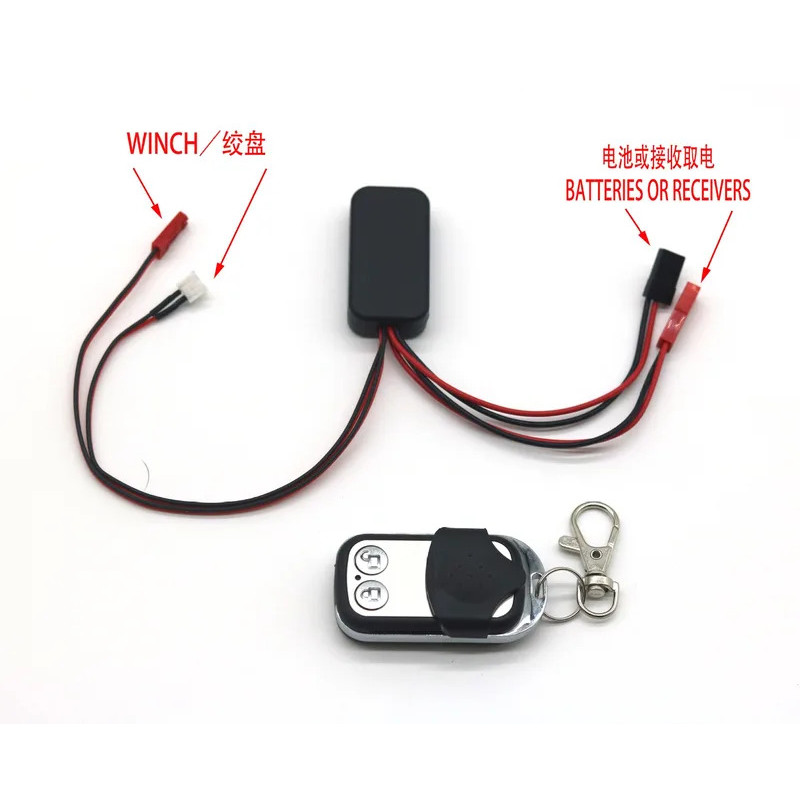RC Xe Tời Bộ Điều Khiển Mô Phỏng Động Cơ Kép Điều Khiển Từ Xa Không Dây Cho RC4WD TRX4 SCX10 1 / 10 Rock Xe Bánh Xích Phụ Tùng