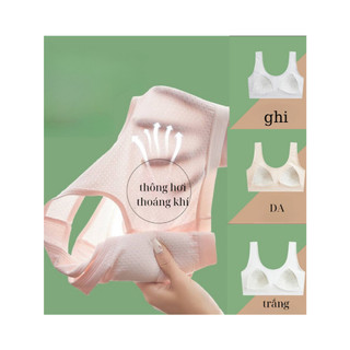 Áo lót bra NỮ SINH thiếu niên, học sinh, đệm liền áo chống xô tụt đệm 5020 1 size từ 35-60kg